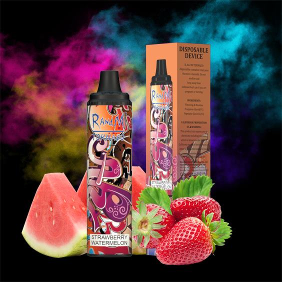 RandM Tornado 6000 Airflow Control Vape Pod Gerät 1St Erdbeerwassermelone RandM vape wien 8FV8T292