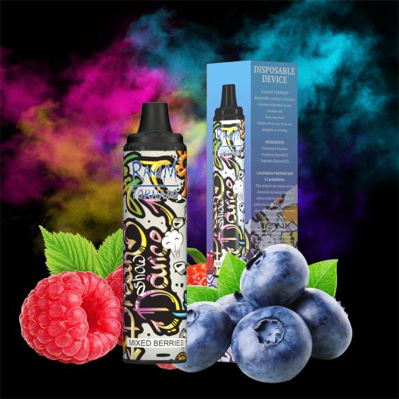 RandM Tornado 6000 Airflow Control Vape Pod Gerät 1St gemischte Beeren RandM vape österreich 8FV8T291