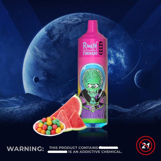 RandM Tornado 9000 Vape Pod Gerät 1 Stück Version 1 Wassermelonen-Kaugummi tornado vape österreich 8FV8T130