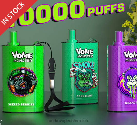 RandM Vome Monster 10000 Airflow Control Vape Pod Gerät 1St üppiges Eis RandM rabattcode 8FV8T277