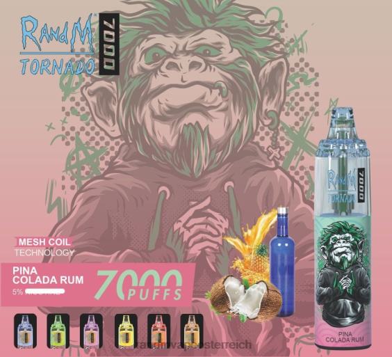 RandM Tornado 7000 Airflow Control Vape-Gerät 1St Pina Colada Rum RandM günstig kaufen 8FV8T175