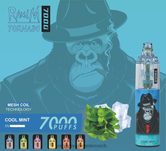 RandM Tornado 7000 Airflow Control Vape-Gerät 1St frische Minze tornado vape kaufen 8FV8T164