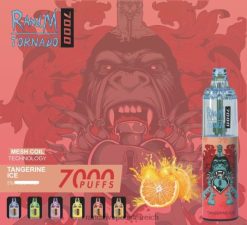 RandM Tornado 7000 Airflow Control Vape-Gerät 1St Mandarineneis RandM vape kaufen 8FV8T166