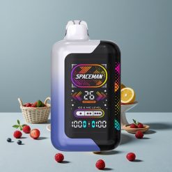 SMOK Spaceman SP40000 Null Nikotin Disposable mit 20ml und 40000 Zügen Blauer Himbeer-Eis
